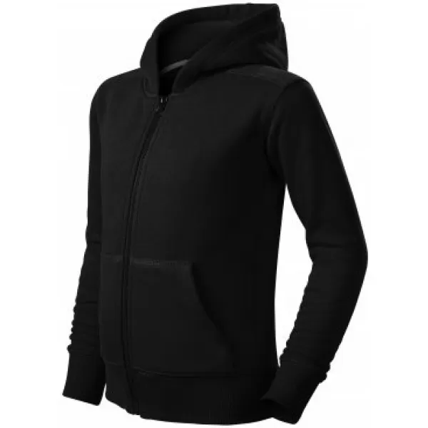  Dječji sweatshirt MALFINI TRENDY ZIPPER 412 CRNA 