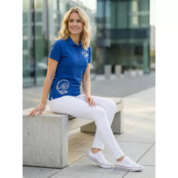  Ženska majica kratkih rukava ALTISPORT ALW026210 KRALJEVSKI PLAVA 