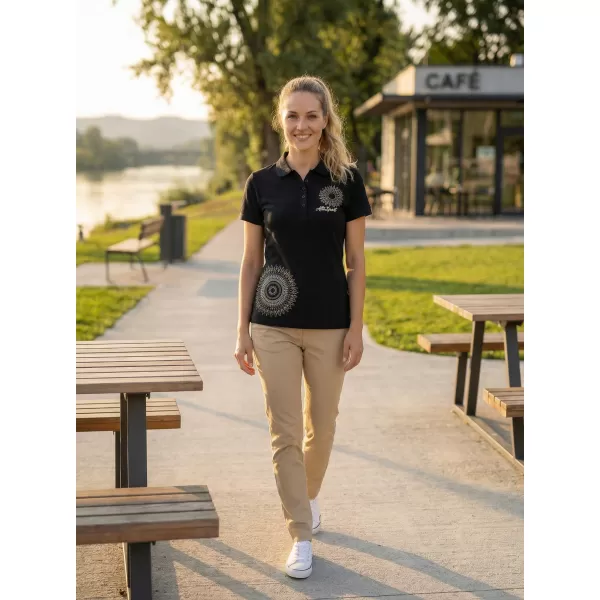  Ženska majica s kragnom ALTISPORT ALW024210 MORNARSKO PLAVA 