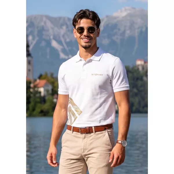  Muška majica s kragnom ALTISPORT ALM013203 BIJELA 