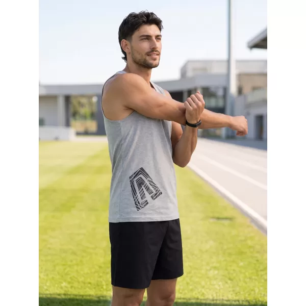  Muška majica bez rukava ALTISPORT ALM013142 TAMNO SIVI ODSJAJI 