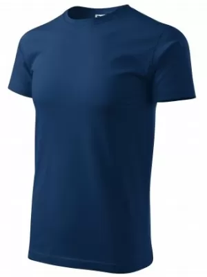 Muška majica kratkih rukava MALFINI BASIC 129 PONOĆNO PLAVA