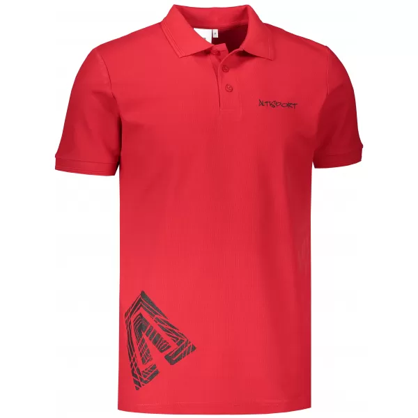  Muška majica s kragnom ALTISPORT ALM013203 CRVENA 