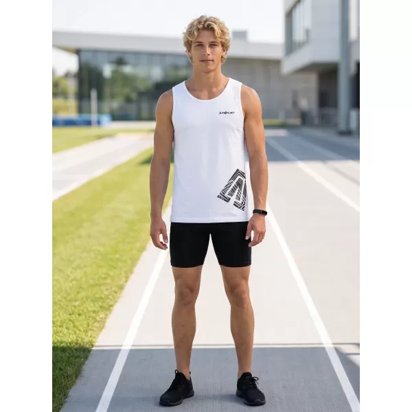 Muška majica bez rukava ALTISPORT ALM013142 BIJELA 