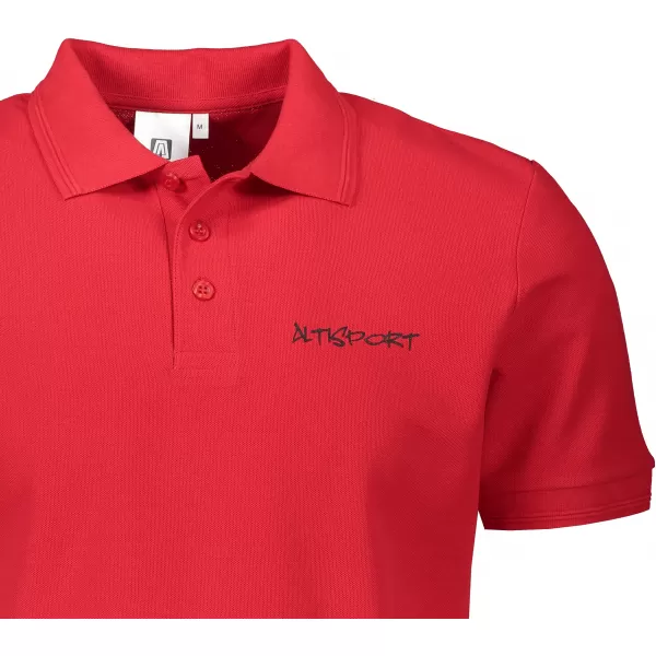  Muška majica s kragnom ALTISPORT ALM013203 CRVENA 