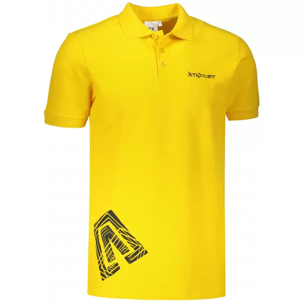  Muška majica s kragnom ALTISPORT ALM013203 ŽUTA BOJA 