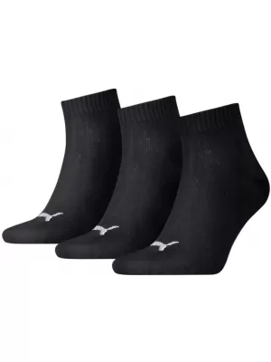 Čarape PUMA QUARTER PLAIN 3P CRNA