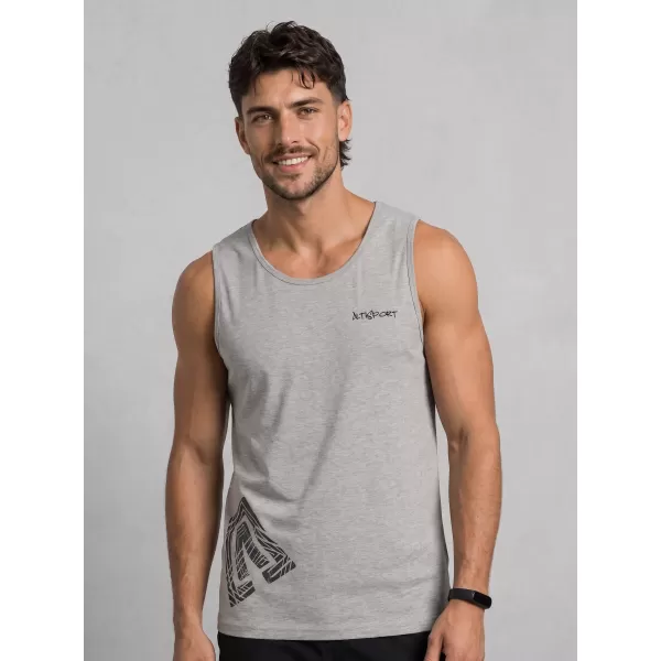  Muška majica bez rukava ALTISPORT ALM013142 TAMNO SIVI ODSJAJI 