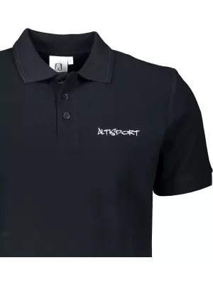 Muška majica s kragnom ALTISPORT ALM013203 MORNARSKO PLAVA