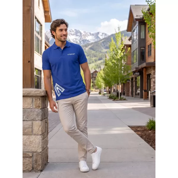  Muška majica s kragnom ALTISPORT ALM013203 KRALJEVSKI PLAVA 