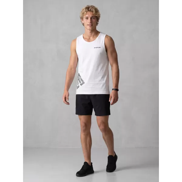  Muška majica bez rukava ALTISPORT ALM013142 BIJELA 