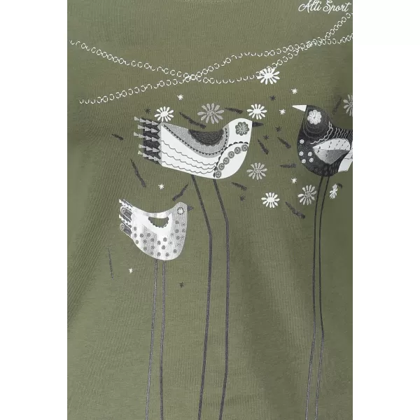  Dámské triko s dlouhým rukávem ALTISPORT CARRYOVER ALW043169 KHAKI 