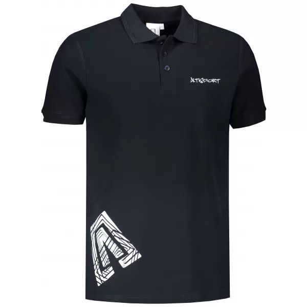  Muška majica s kragnom ALTISPORT ALM013203 MORNARSKO PLAVA 