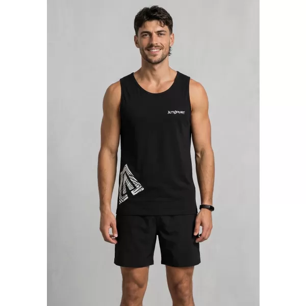  Muška majica bez rukava ALTISPORT ALM013142 CRNO 