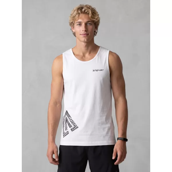  Muška majica bez rukava ALTISPORT ALM013142 BIJELA 