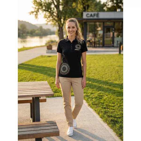  Ženska majica s kragnom ALTISPORT ALW024210 MORNARSKO PLAVA 