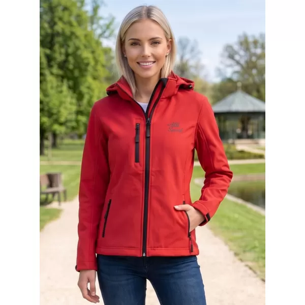  Ženska softshell jakna ALTISPORT ALW056521 CRVENA 