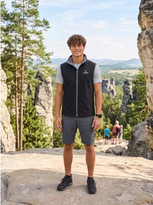 Muški softshell prsluk ALTISPORT ALM006517 CRNO