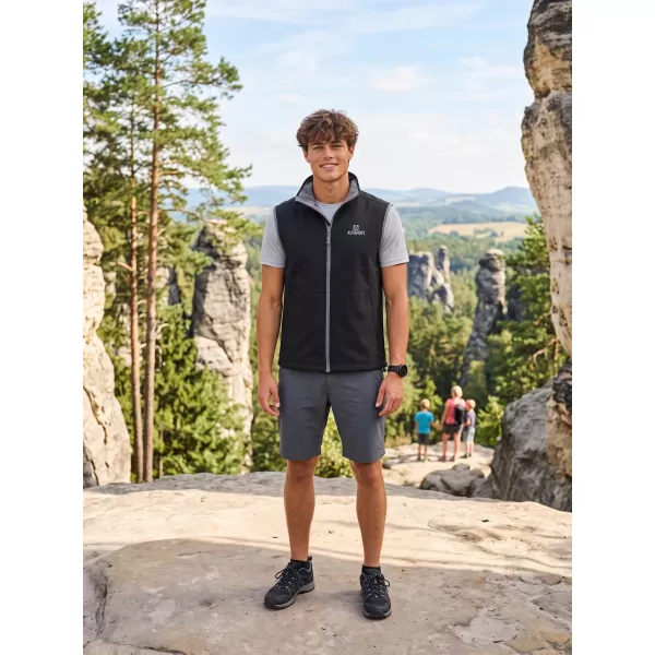  Muški softshell prsluk ALTISPORT ALM006517 CRNO 