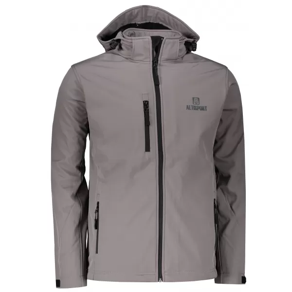  Muška softshell jakna ALTISPORT ALM006522 ČELIČNO SIVA 