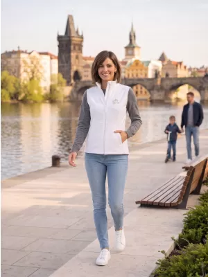 Ženski softshell prsluk ALTISPORT ALW056516 BIJELA
