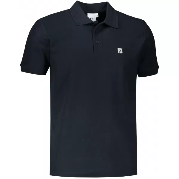  Pánské triko s límečkem ALTISPORT CARRYOVER ALM065203 NÁMOŘNÍ MODRÁ 