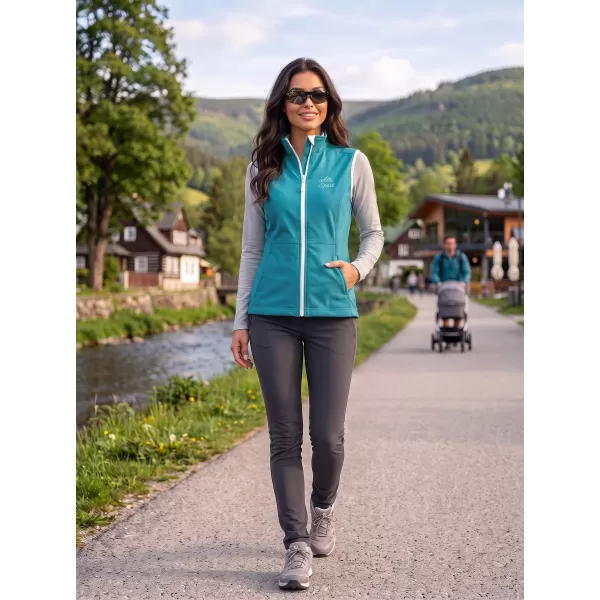  Ženski softshell prsluk ALTISPORT ALW056516 TAMNO TIRKIZNA 