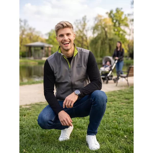  Muški softshell prsluk ALTISPORT ALM006517 ČELIČNO SIVA 