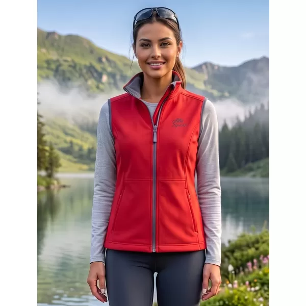  Ženski softshell prsluk ALTISPORT ALW056516 CRVENA 