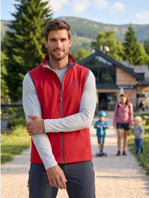 Muški softshell prsluk ALTISPORT ALM006517 CRVENA