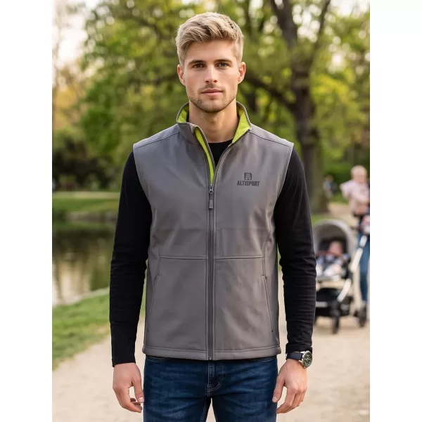  Muški softshell prsluk ALTISPORT ALM006517 ČELIČNO SIVA 