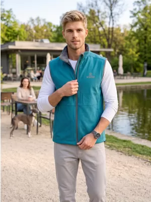 Muški softshell prsluk ALTISPORT ALM006517 TAMNO TIRKIZNA