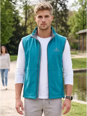Muški softshell prsluk ALTISPORT ALM006517 TAMNO TIRKIZNA