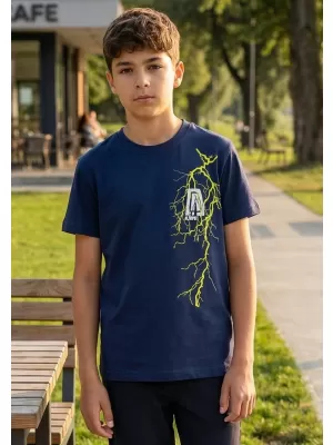 Dječja majica ALTISPORT ALK027138 PONOĆNO PLAVA