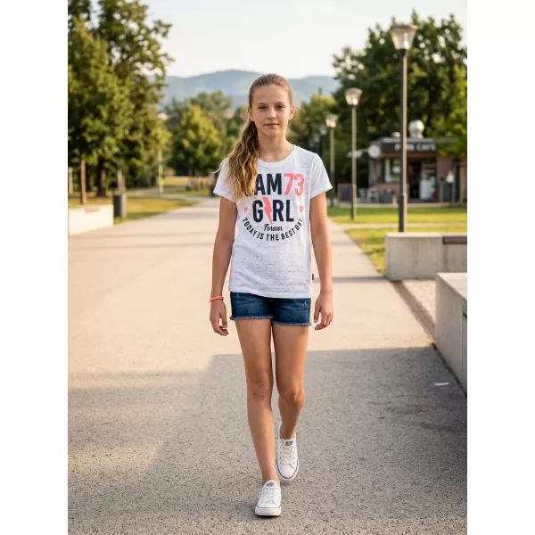  Djevojčica majice s kratkim rukavima SAM 73 KYLIE GT 549 BIJELA 