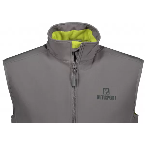  Muški softshell prsluk ALTISPORT ALM006517 ČELIČNO SIVA 
