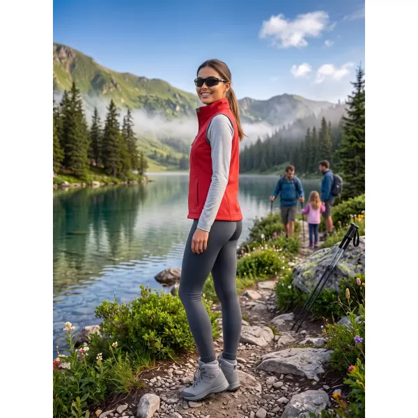  Ženski softshell prsluk ALTISPORT ALW056516 CRVENA 