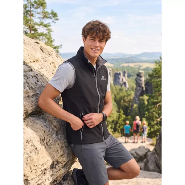  Muški softshell prsluk ALTISPORT ALM006517 CRNO 