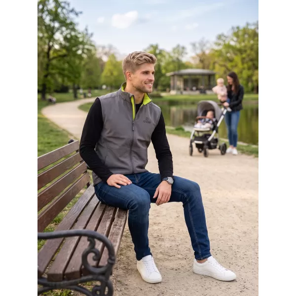  Muški softshell prsluk ALTISPORT ALM006517 ČELIČNO SIVA 
