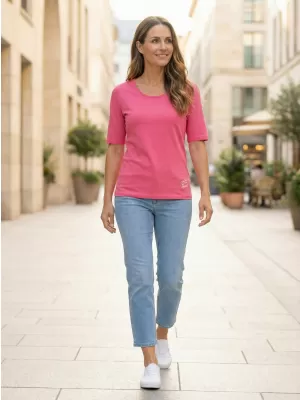 Ženska majica kratkih rukava ALTISPORT ARICA LTST772 SVIJETLORUŽIČASTA
