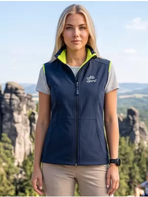 Ženski softshell prsluk ALTISPORT ALW056516 MORNARSKO PLAVA