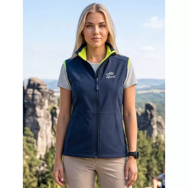  Ženski softshell prsluk ALTISPORT ALW056516 MORNARSKO PLAVA 