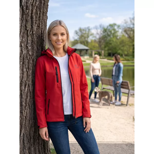  Ženska softshell jakna ALTISPORT ALW056521 CRVENA 