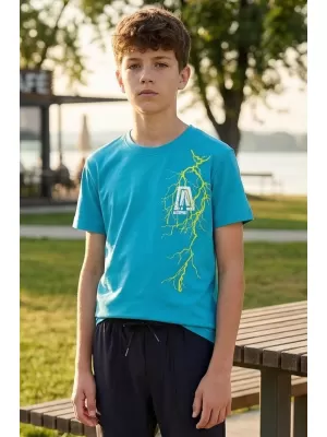 Dječja majica ALTISPORT ALK027138 TIRKIZ