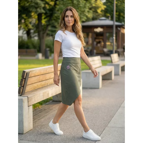  Ženska suknja ALTISPORT LARCA LSKT347 ZELENA 