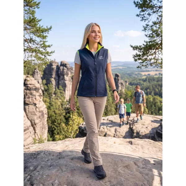  Ženski softshell prsluk ALTISPORT ALW056516 MORNARSKO PLAVA 