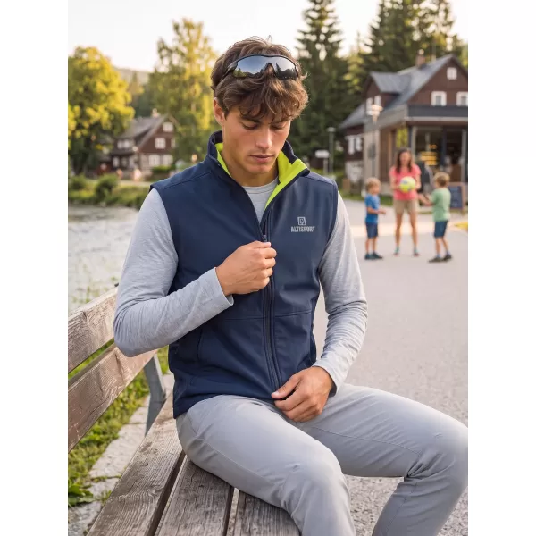  Muški softshell prsluk ALTISPORT ALM006517 MORNARSKO PLAVA 