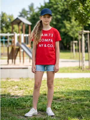 Djevojčica majice s kratkim rukavima SAM 73 MELANIE GT 551 CRVENI