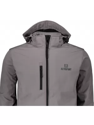 Muška softshell jakna ALTISPORT ALM006522 ČELIČNO SIVA