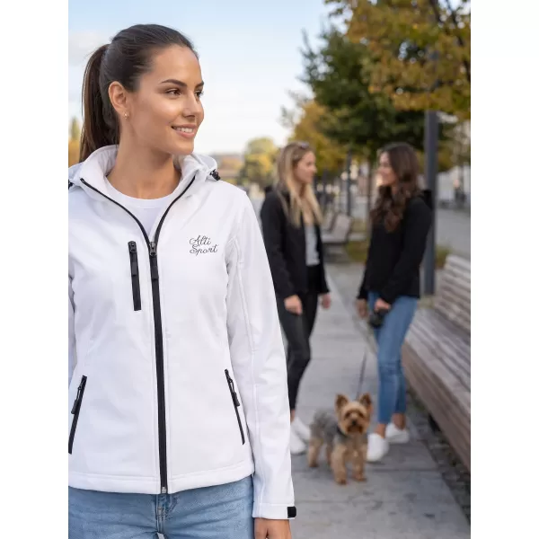  Ženska softshell jakna ALTISPORT ALW056521 BIJELA 